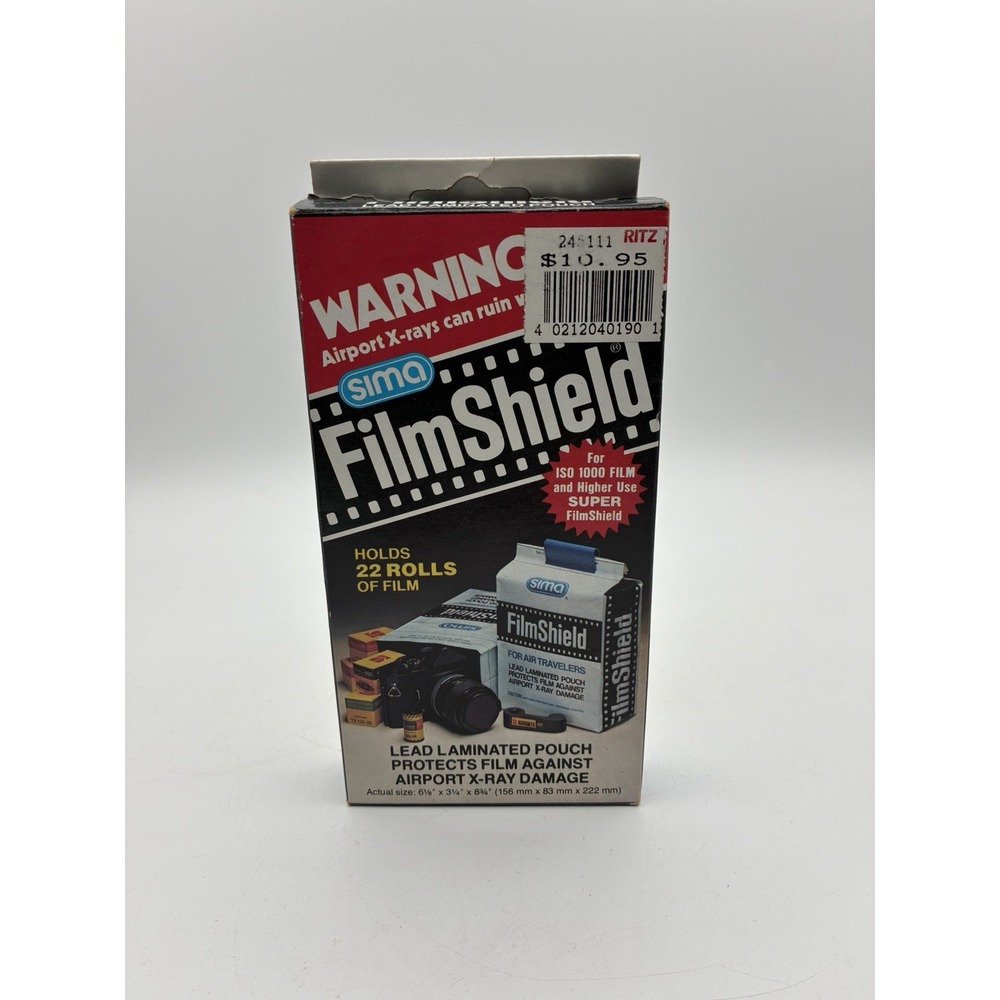 1984 Sima Film Shield Lead Photographic Film Bag for X-Ray Protection Never Used